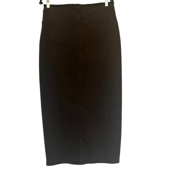 Women's‎ NWT Wild Fable Low-Rise Denim Maxi Brown Skirt Size 8 - Picture 4 of 6